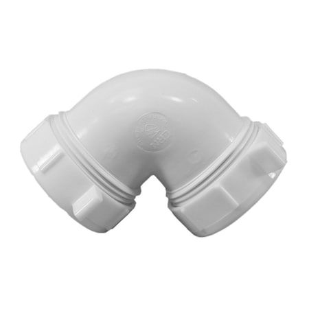 Jones Stephens 1-1/2in. PVC Double Slip Fitting 90Deg. Elbow P37490